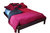 Funda nórdica reversible cama grande - Franela (2 caras) roja-negra